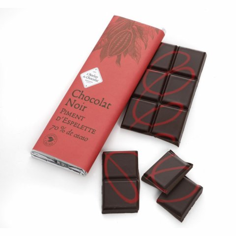 Tablette Chocolat Noir au Piment d'Espelette
