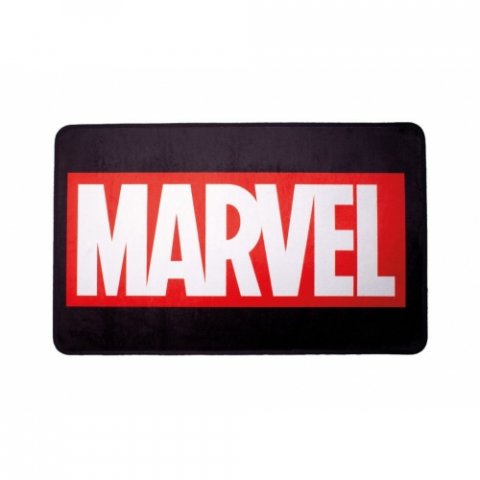 Tapis Marvel noir Logo rouge