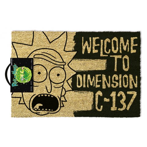 Tapis Paillasson Rick et Morty Welcome to dimension C137