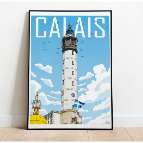 Affiche Phare de Calais 30x40 cm