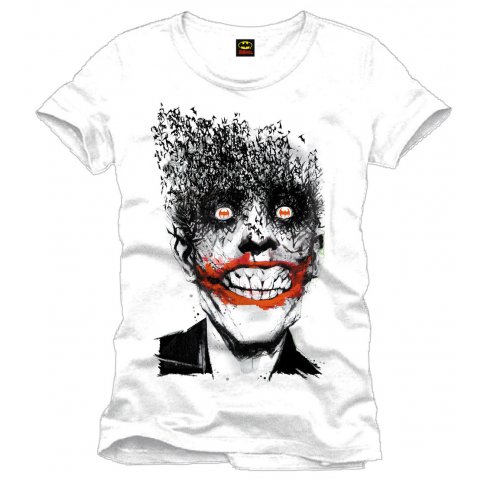 Tee-Shirt Blanc Crazy Joker Batman