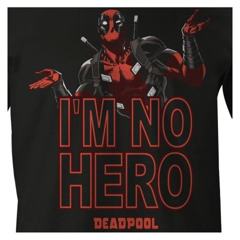 Tee-Shirt Deadpool I'm no hero