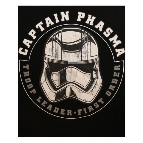 Tee-Shirt Noir Captain Phasma Helmet Star Wars
