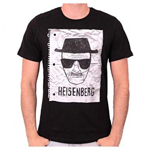 Tee-Shirt Noir Heisenberg Notebook Breaking Bad
