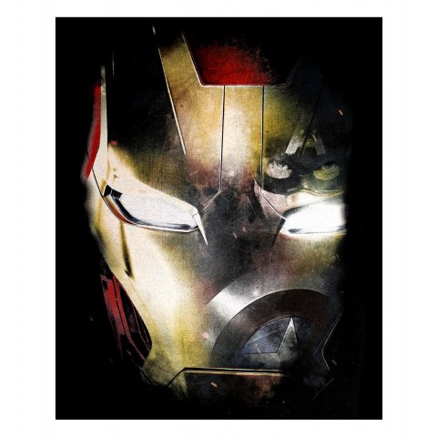 Tee-Shirt Noir Iron Mask + Captain Iron Man