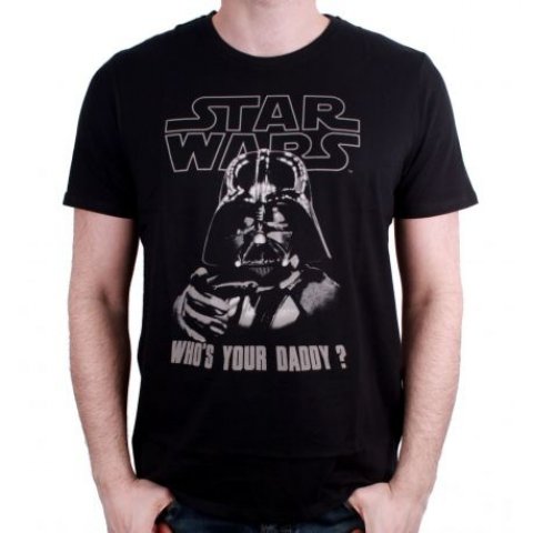 Tee-Shirt Noir Who's Your Daddy Star Wars