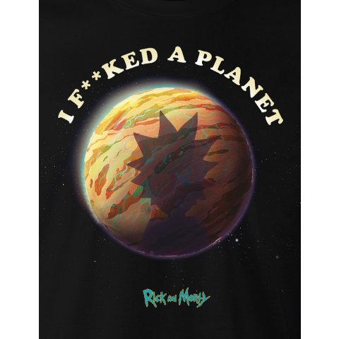 Tee-Shirt Rick et Morty I fucked a planet