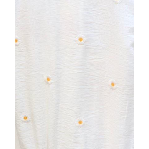 Bombers femme blanc marguerites