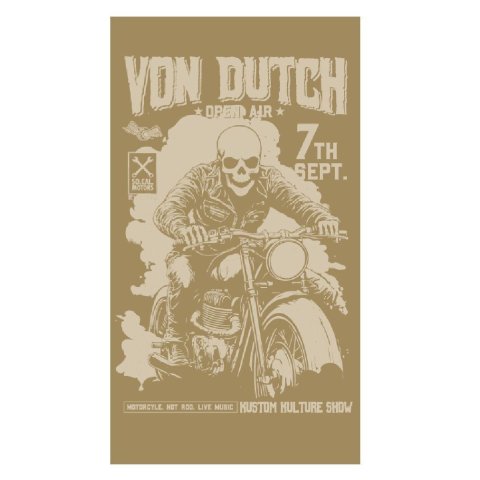 CHÈCHE VON DUTCH PRINT OPEN SKULL 