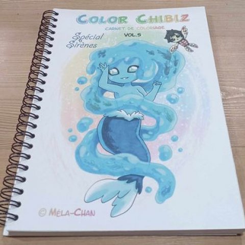 Carnet de coloriage Méla Chan