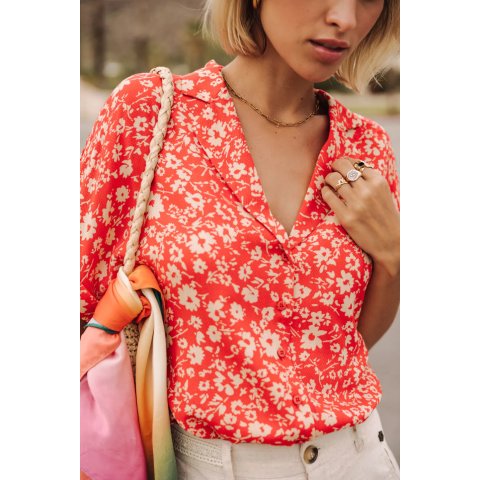 Top manches courtes Femme,Wina Daisy Fiesta red FreemanT.Porter