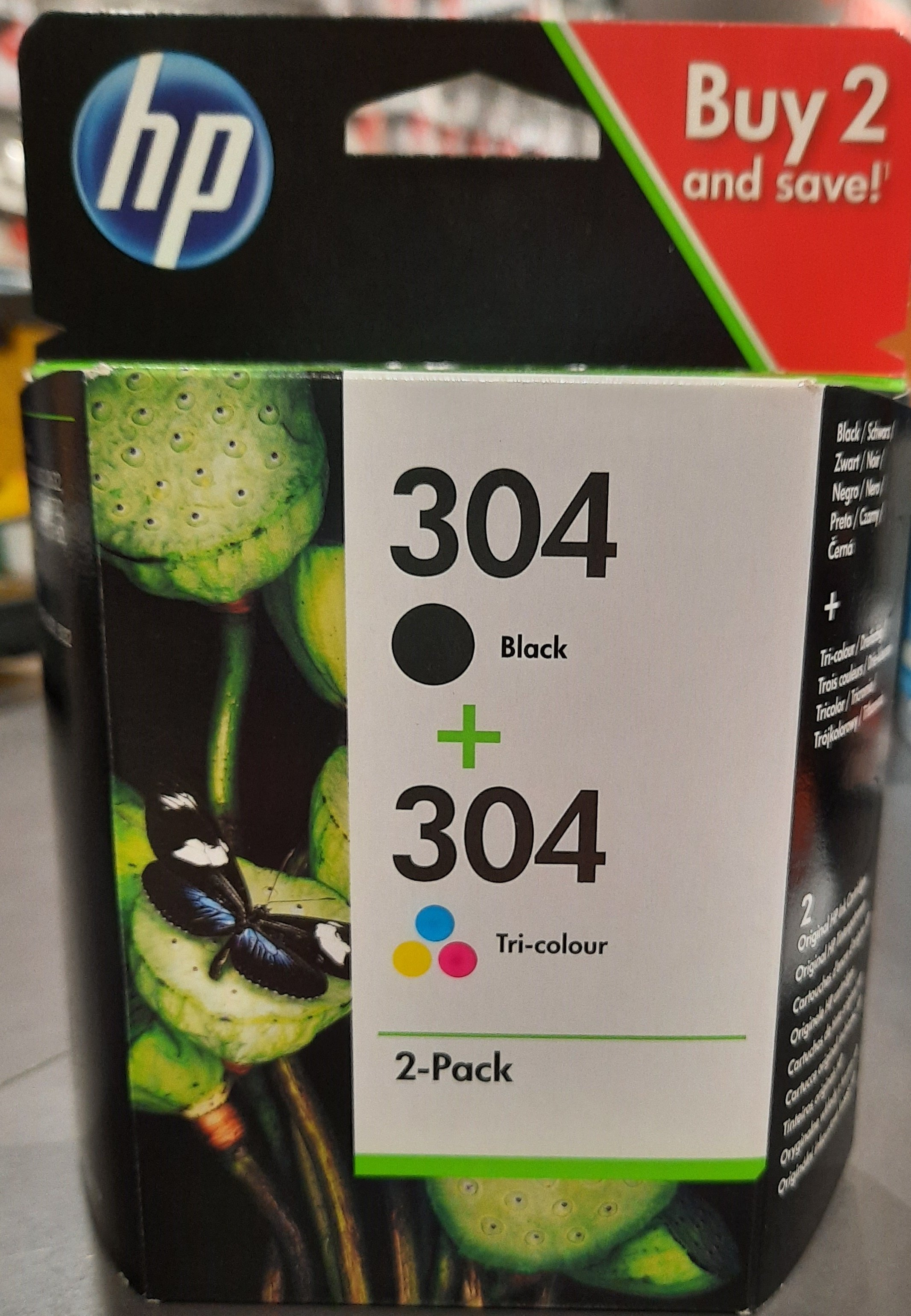 Pack Cartouches HP 304 noir et couleur - 12519