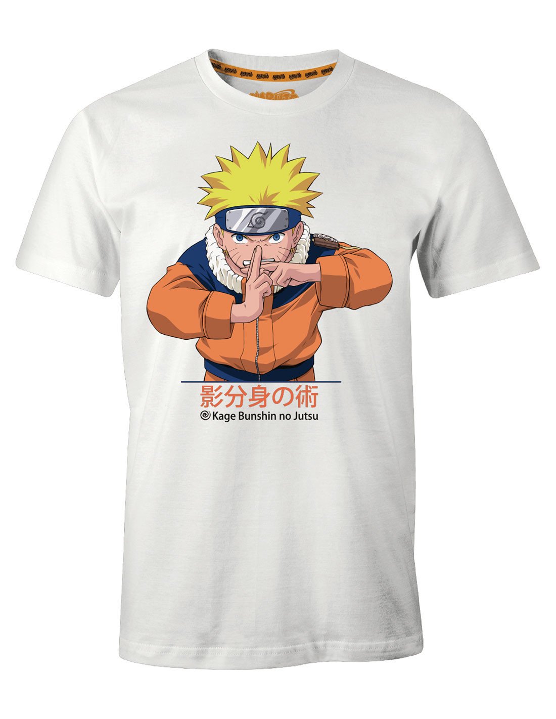 T-shirt manches courtes Naruto blanc garçon