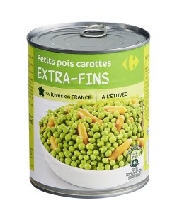 Petits pois extra-fins CARREFOUR CLASSIC