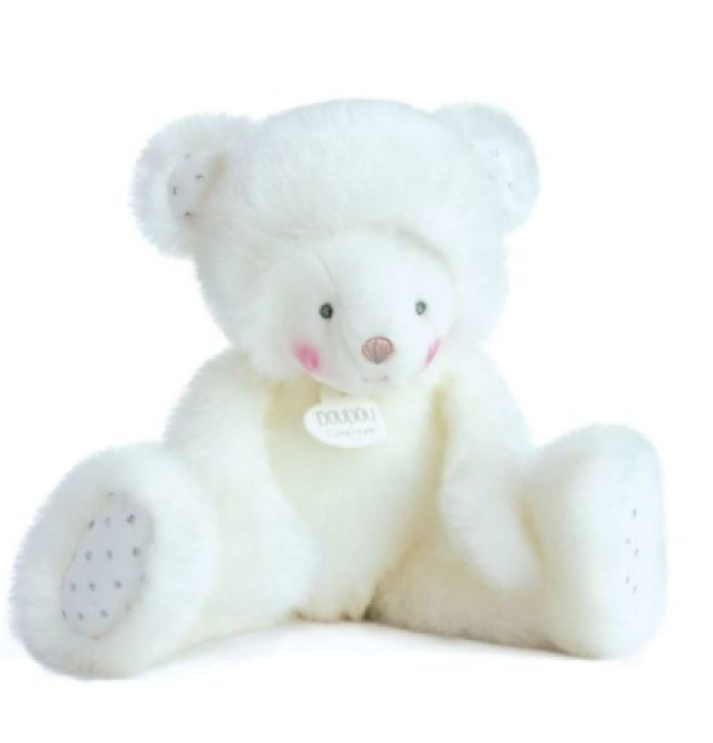 Doudou Trop Mimi Ours Blanc Doudou Compagnie