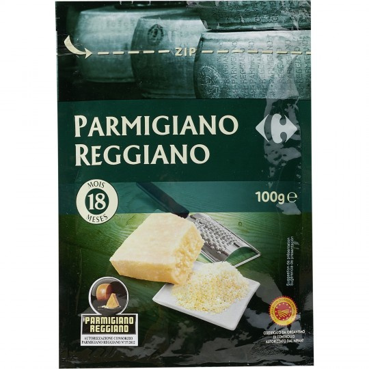 Parmigiano Reggiano râpé AOP CARREFOUR EXTRA : le sachet de 100g à